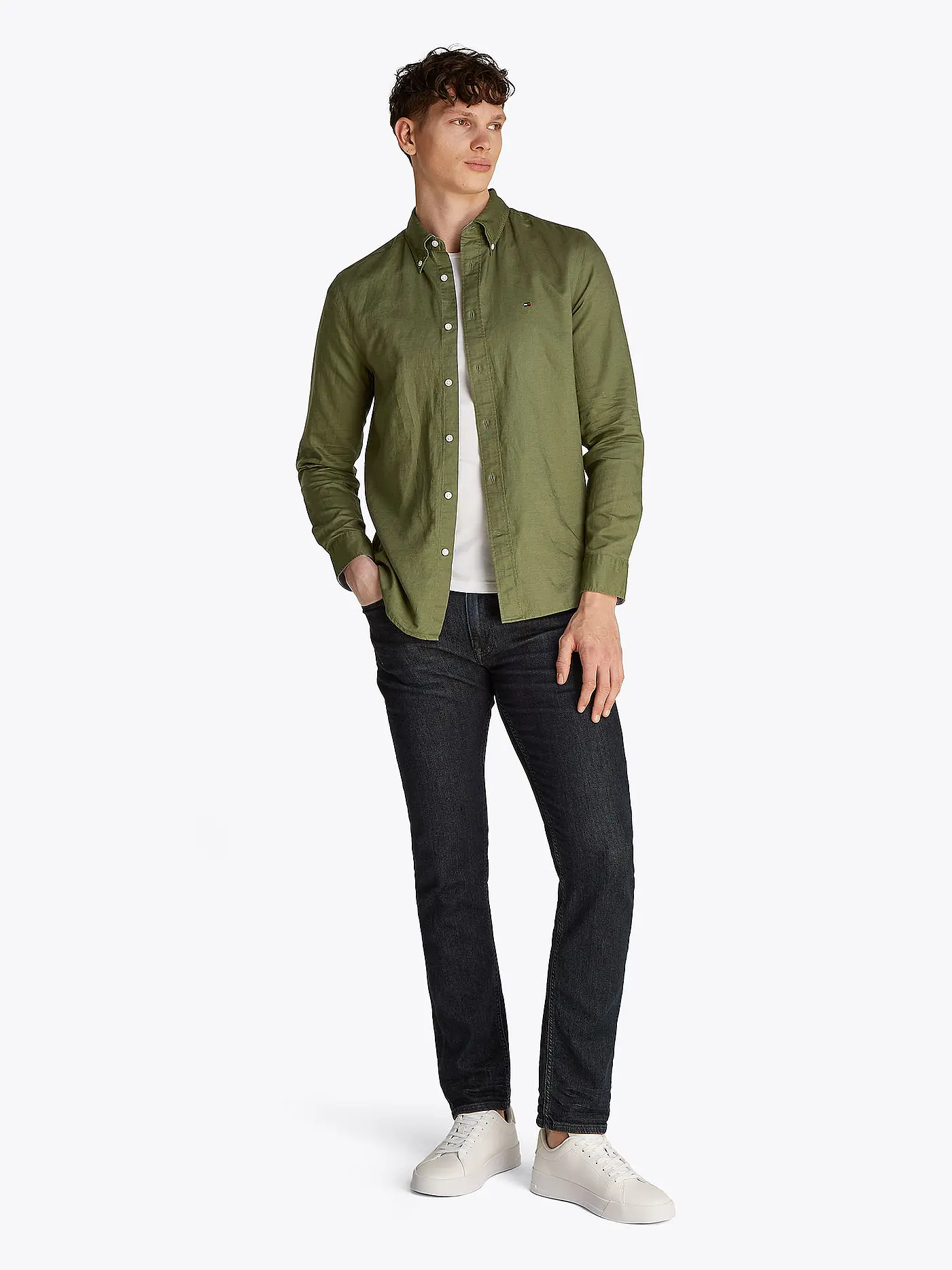TOMMY HILFIGER | Hemd | olive